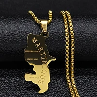 2022 martinique stainless steel statement necklace for men jewelry gold color long necklace jewelry cadenas para hombr n1028s02