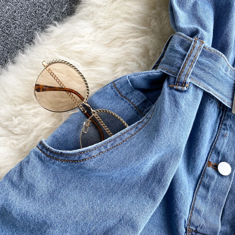 

Summer shawl Short Rompers For Women Denim Jumpsuit Jeans Women Denim Rompers short sleeve buttons front Denim Short Jumpsuits