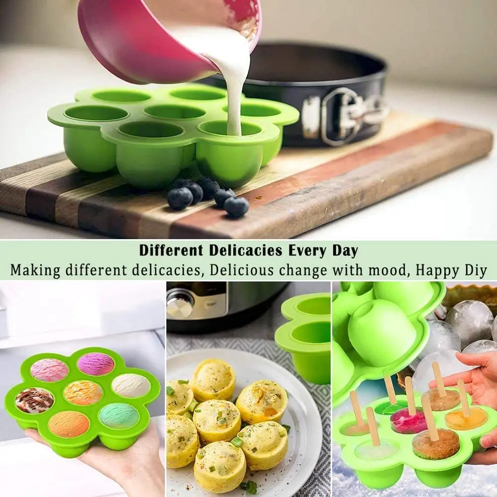 

Silicone Egg Bites Molds Instant Pot Accessories Steamer Rack Trivet Stand Cooking Kitchen Gadgets Fried Egg DIY Tools Baby Food