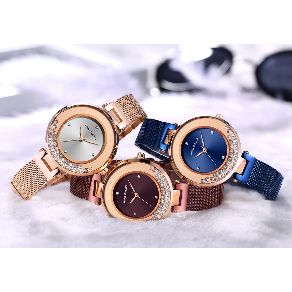 

MINIFOCUS Women Watches Top Brand Luxury Fashion Female Quartz Wrist Watch Ladies Clock Girl Relogio Feminino MF0254L.01
