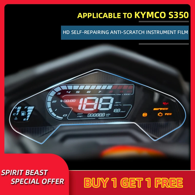 

Spirit Beast Motorcycle speedometer TPU Scratch Protection Film Dashboard Screen Instrument Stickers For KYMCO Xciting S 350