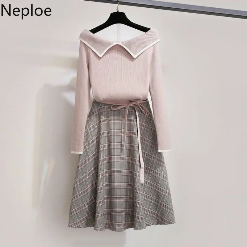 Neploe Элегантный комплект из двух предметов Для женщин милая кукла воротник