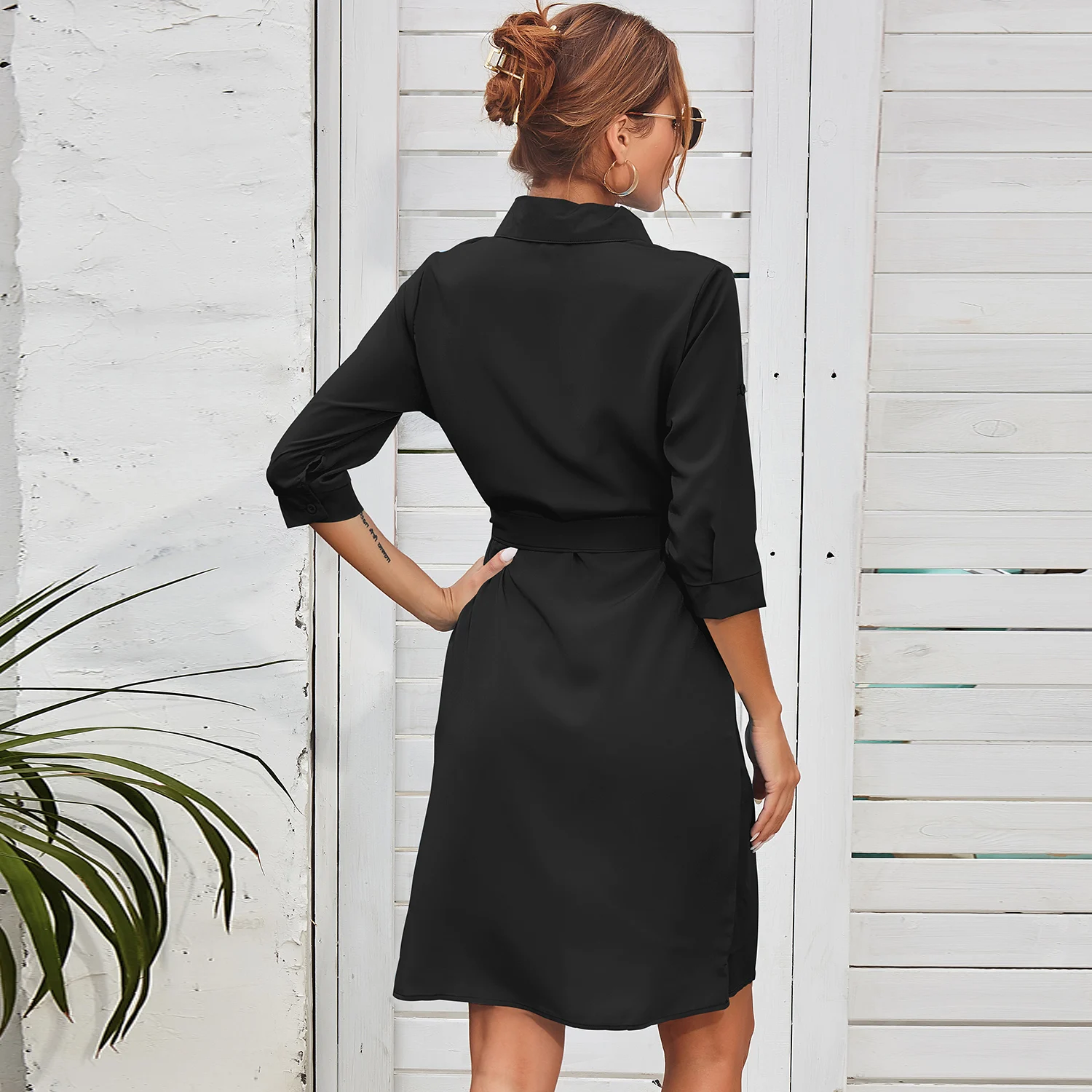 

Spring Autumn Woman Vintage Dress Vestido De Mujer Casual Femme Robe Lady's Blouse Dresses For Women 2021 Vestidos Clothing