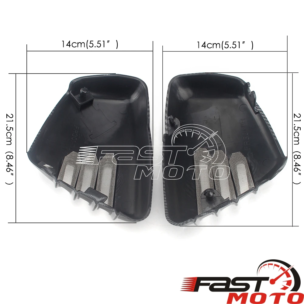 Обтекатель для аккумулятора мотоцикла черный хромированный углеродный Yamaha XV700 750