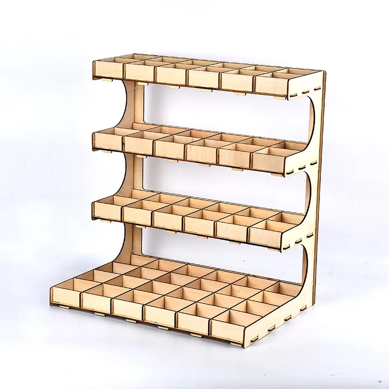 Деревянная стойка для краски стенд пигмент Органайзер держатель чернил стеллаж