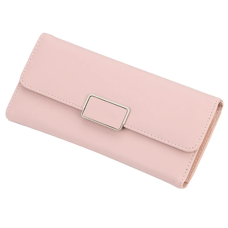 2019 Модный женский тройной Длинный кошелек из искусственной кожи держатель для