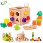 Детские деревянные игрушки, подходящие цвета, Сортировочная фотокоробка Монтессори, фотоаксессуары для детей