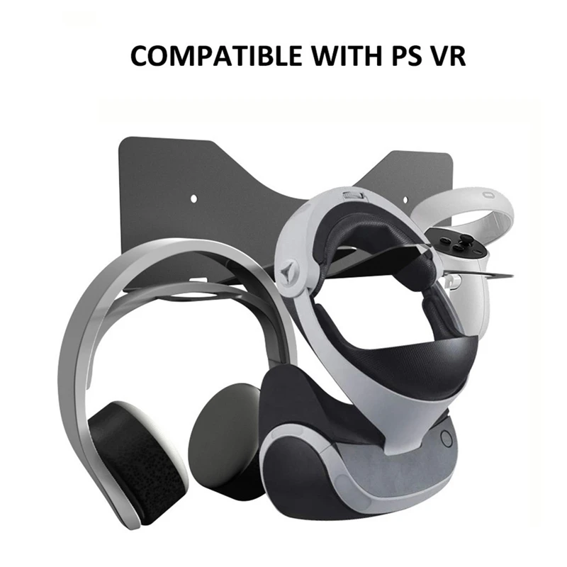 Металлический Настенный Держатель для гарнитуры VR подставка с крючком полка