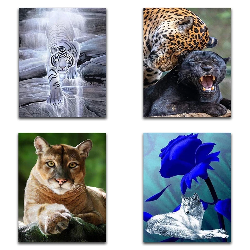 5d алмазная живопись детские брюки с тигровым анимальным комплект ришелье diamant