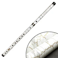 cdefg key separable white bamboo flute with transparent line musical instrument chinese traditional handmade woodwind instrument