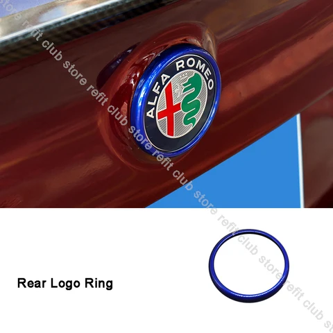 Полный комплект голубых декоративных наклеек, отделочная полоса для Alfa Romeo Giulia Stelvio, аксессуары для модификации интерьера