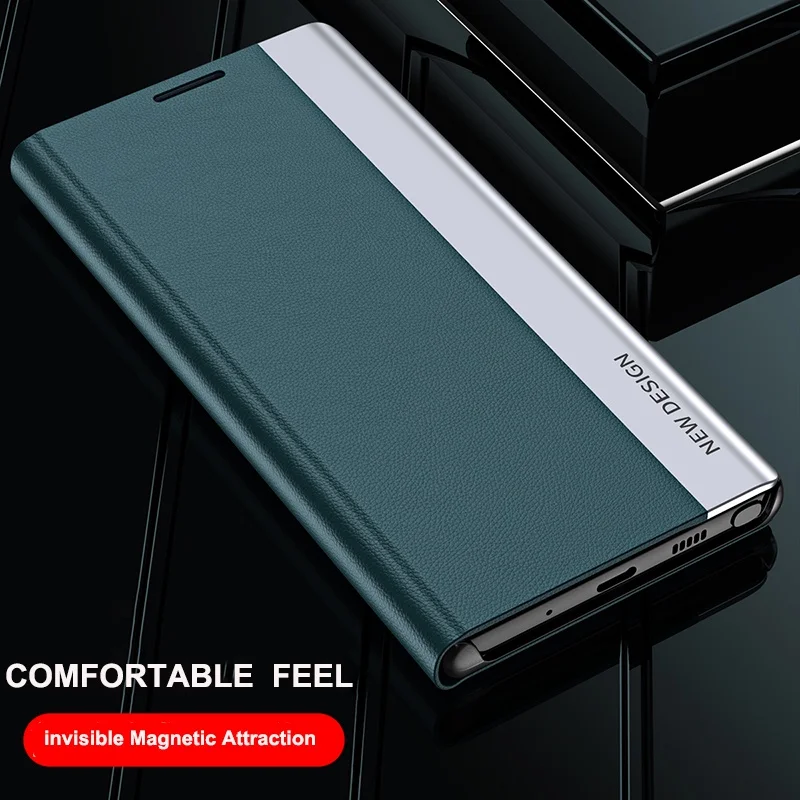 For Samsung Galaxy Note 8 9 10 20 Pro Plus Ultra Cover Luxury Magnetic Leather Flip Stand Phone Case