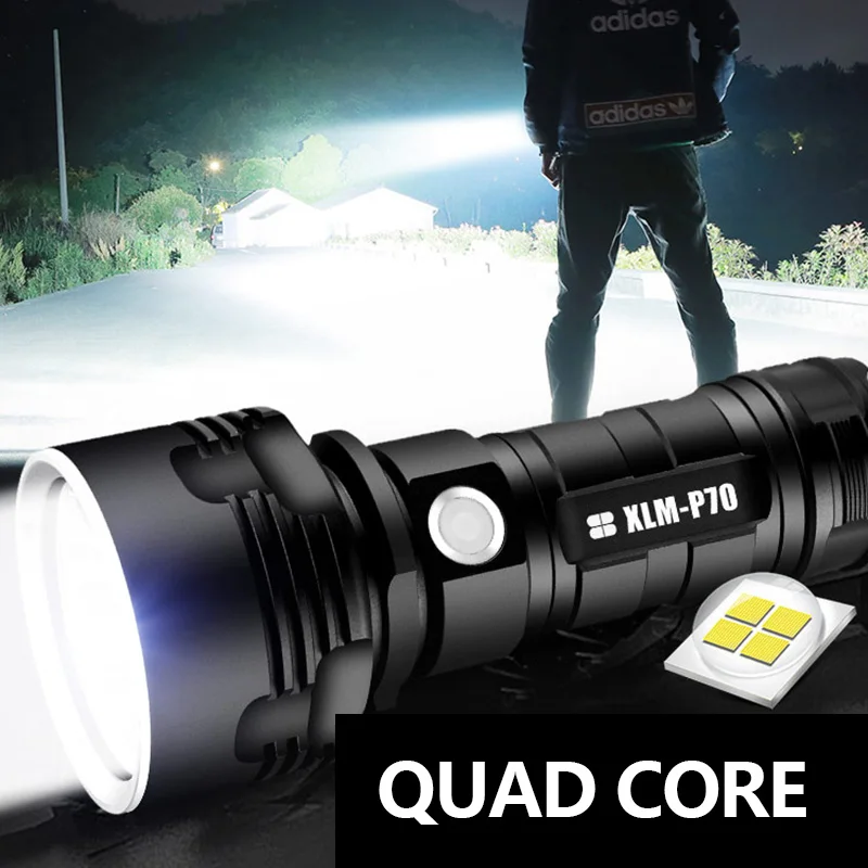 

Super Powerful Led Flashlight Xhp70 Tactical Usb Rechargeable Lamp Ultra Bright Lantern Camping Flashlight For Camping Fishing