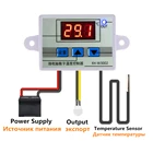 12V 24V 110V 220V Профессиональный W3002 цифровой светодиодный Температура контроллер 10A Термостат Регулятор XH-3002