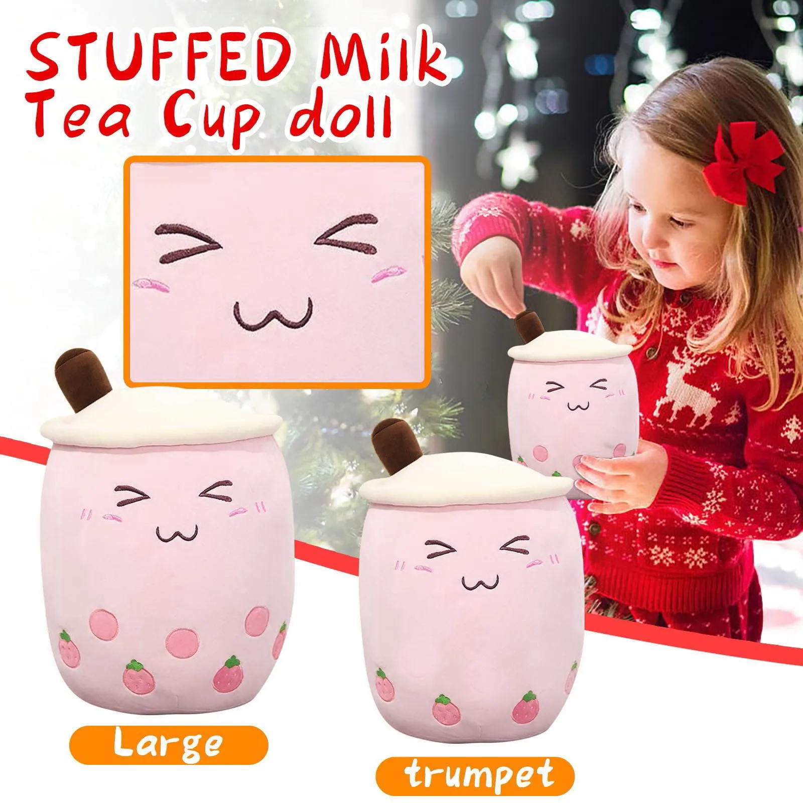 

Kawaii Stuffed Plush Toy Cartoon Soft Cute Milk Tea Cup Plush Doll Toys Pillow For Children Kids Adults peluche