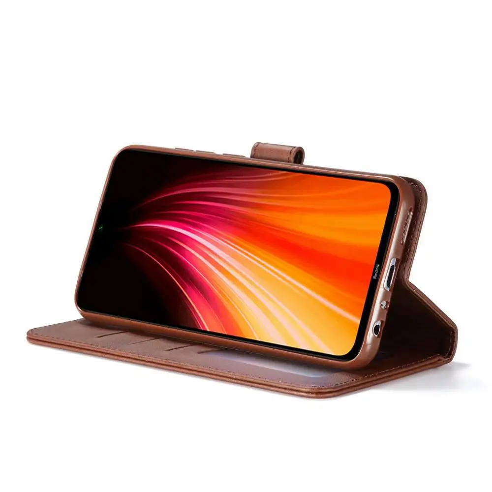 Redmi Note 8 Pro Leather Flip Case For Xiaomi 7 Holder Stand Wallet funda redmi 7A Y3 Back Cover | Мобильные телефоны и