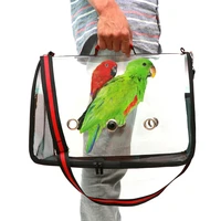 portable clear bird cage lightweight pvc breathable bird parrots cage cover airy travel bag easy cleaning pet accessories