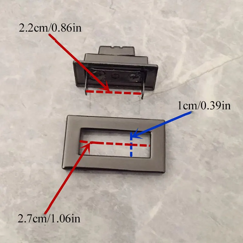 1 шт. металлический замок прямоугольный мешок чехол Пряжка Застежка для сумки на