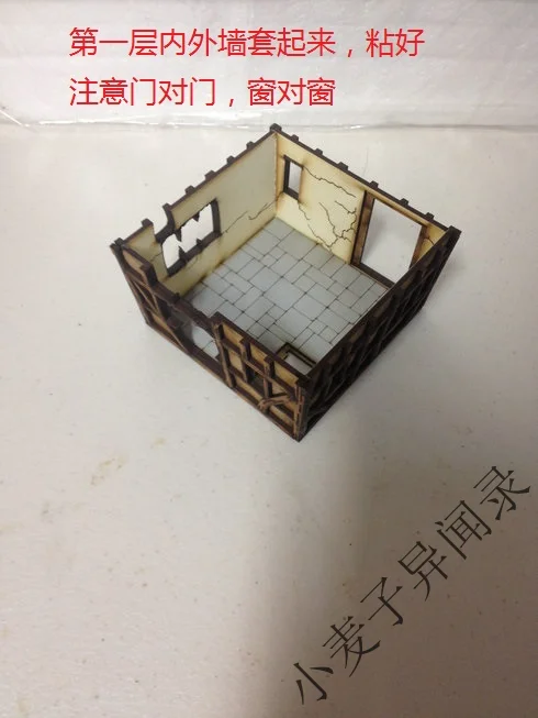 3 этажный дом Gloomhaven церковная война настольные игры молоток PP Infinity TRPG настольная панель RPG лазерная резка липа деревянная