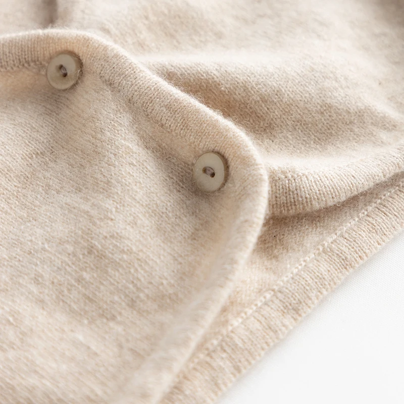 

Autumn Pure Cashmere Shoulder Knitted Short Canvas Women V-neck Small Shawl Protection Shoulder Neck Knit Vest Universal Warm