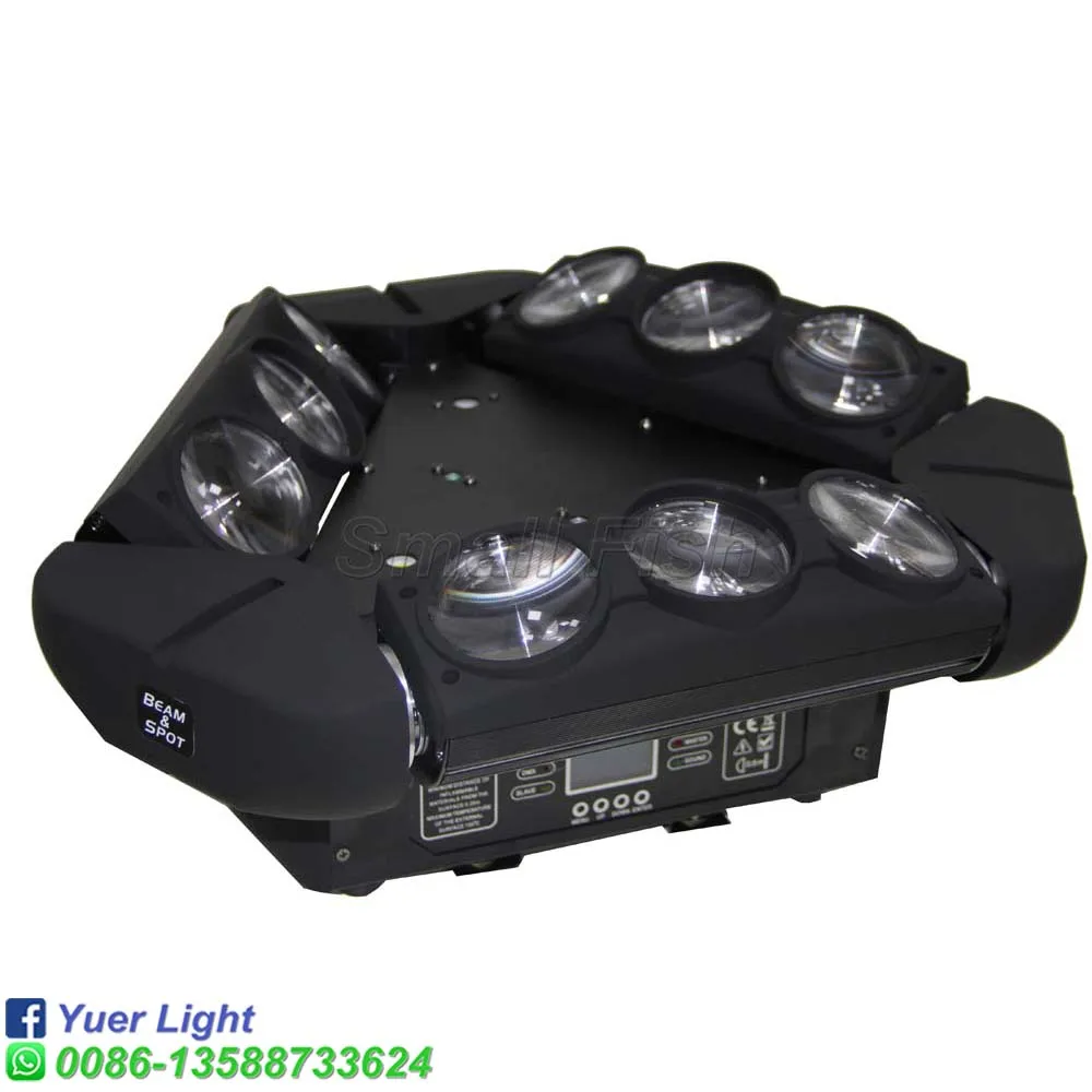 2 шт. 9X10W RGBW 4в1 LED движущаяся голова Паук свет 15/45 CH DMX сценический