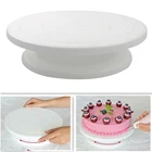 Пластиковый поворотный стол для торта вращающийся пластиковый нож для теста для торта украшение крема подставка для пирожных поворотный стол сковородка 