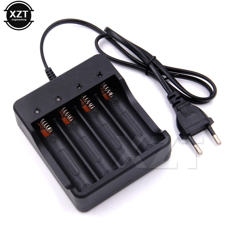 18650 Батарея Зарядное устройство Черный 2 слота AC 110V 220V двойной для QI Беспроводная