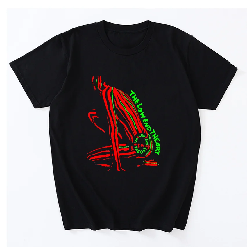 

Футболка A Tribe называемая Quest The Low End Theory Rap в стиле хип-хоп, повседневные хлопковые топы с коротким рукавом, футболки, свободная одежда в подар...