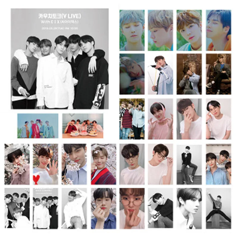 30 шт./компл. KPOP CIX Новый мини AlbumHello Chapter 1 Hello Stranger LOMO Post Card Day 6X1 Lee Byoung Gon LJ459|Реквизит