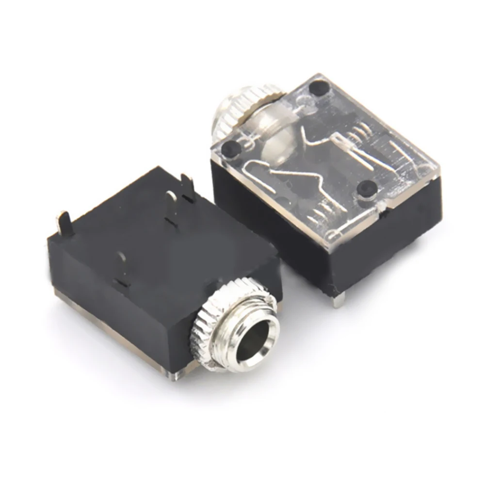 

10PCS 5 Pin Headphone Jack PCB Mount Female 3.5mm Stereo Jack Socket Connector Headphone Jacks