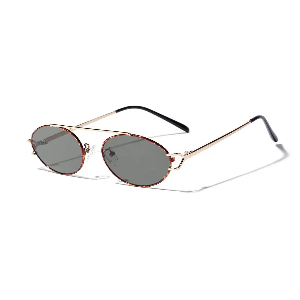 

Single Beam Oval Lens Metal Frame Retro Art Glasses Sunglasses Men And Women Pilot Mirror Classic Retro Sun Glasses