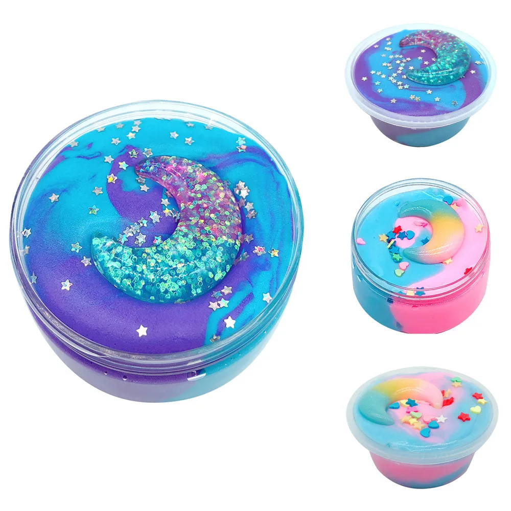 

Beautiful Color Mixing Cloud Slime Putty Scented Stress Kids Clay Toy