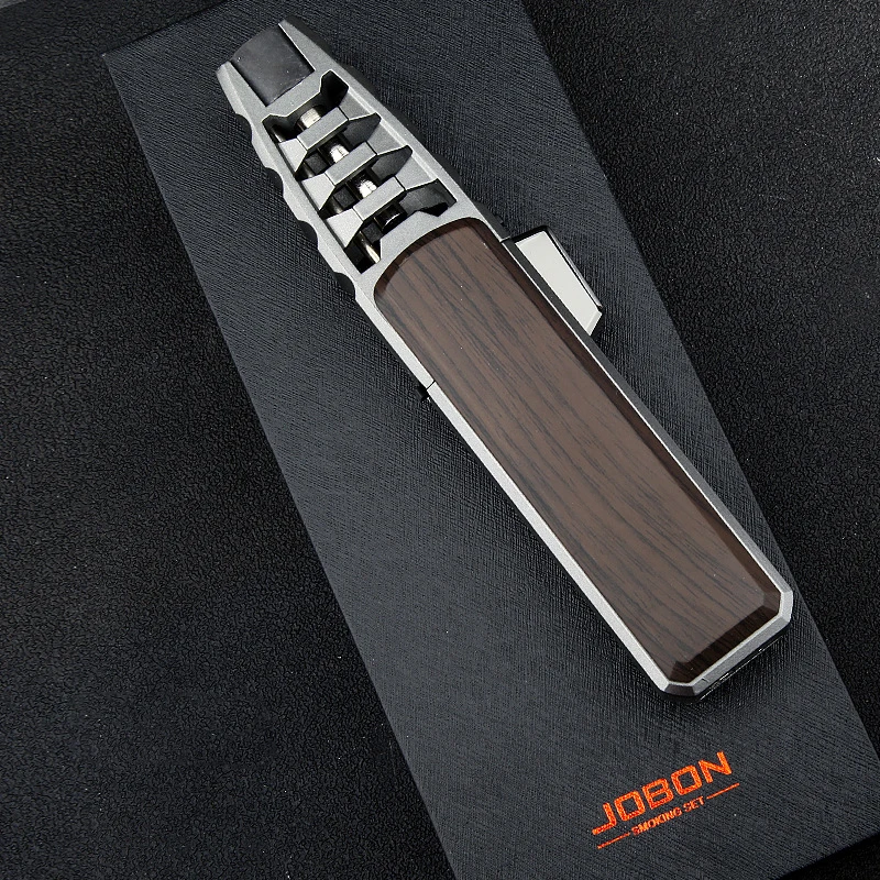 jobon upscale jet turbo lighter fixed flame metal super firepower 1300c kitchen field bbq gadgets for men free global shipping