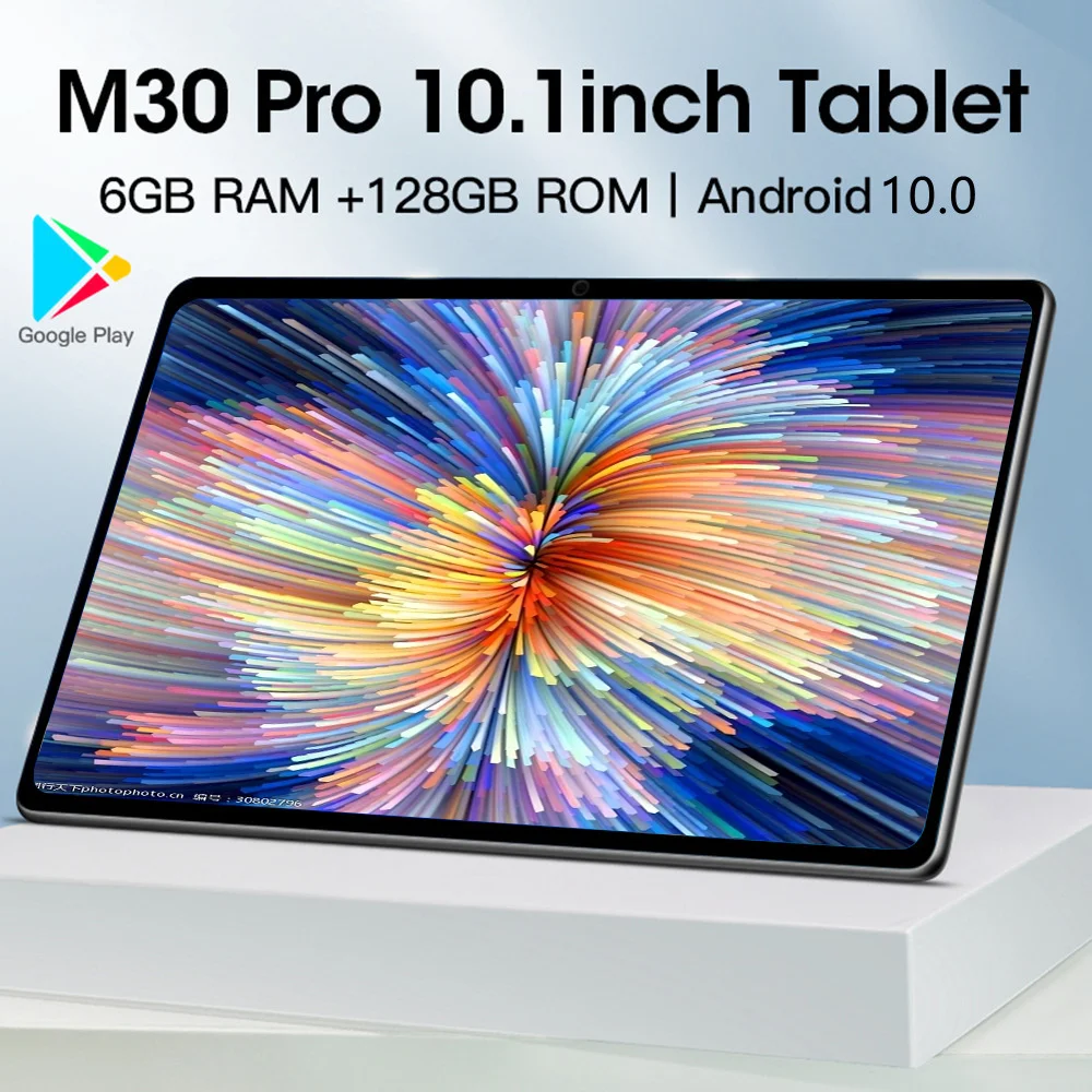 

10 inch Tablet android M30 PAD 6GB RAM 128GB ROM 4G Network Graphics tablet Android 10.0 Tablete 10 Core Tablet PC GPS