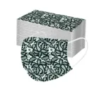 Маска одноразовая для лица с цветочным принтом, 3-слойная