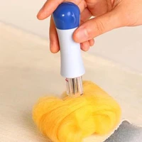 new fashion home needle felting handle clover with seven needles wool tool applique craft kit