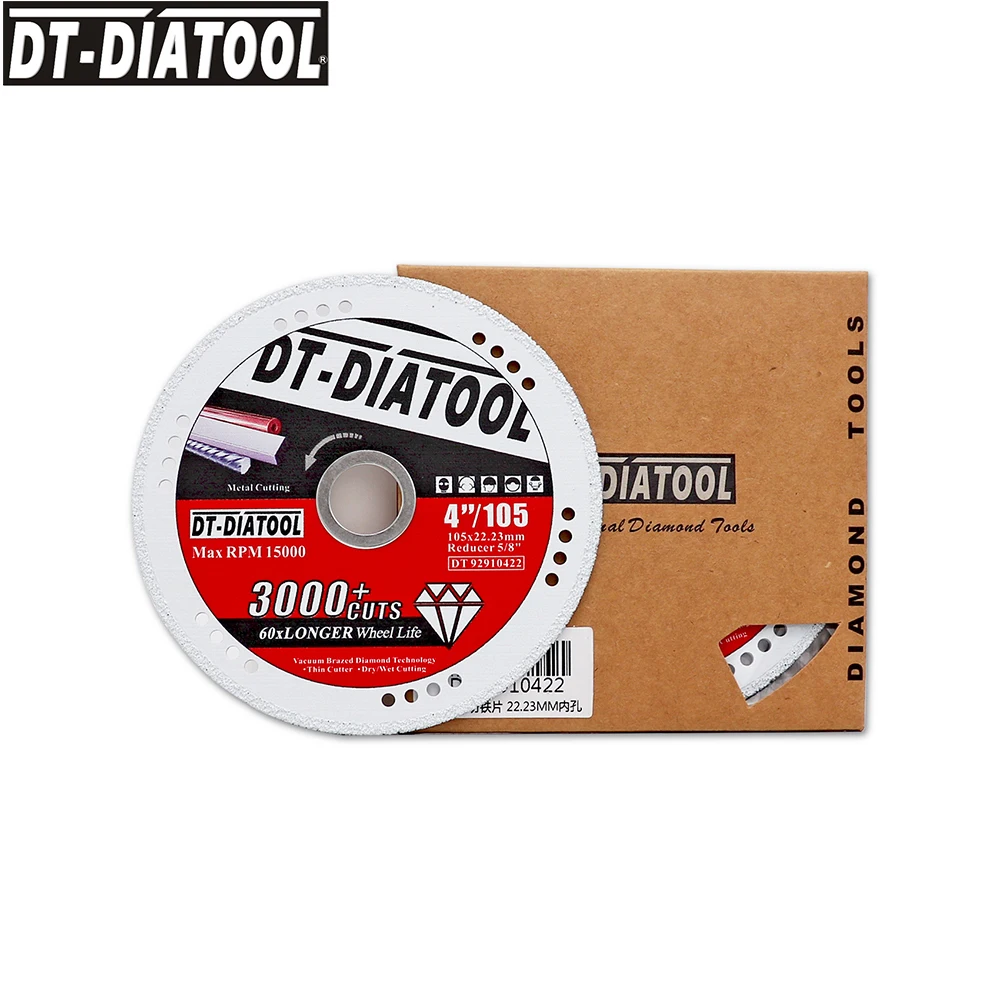 DT-DIATOOL 3 шт./pk Диаметр 4 "/105 мм алмазной пилы для резки металла Диск алмазный