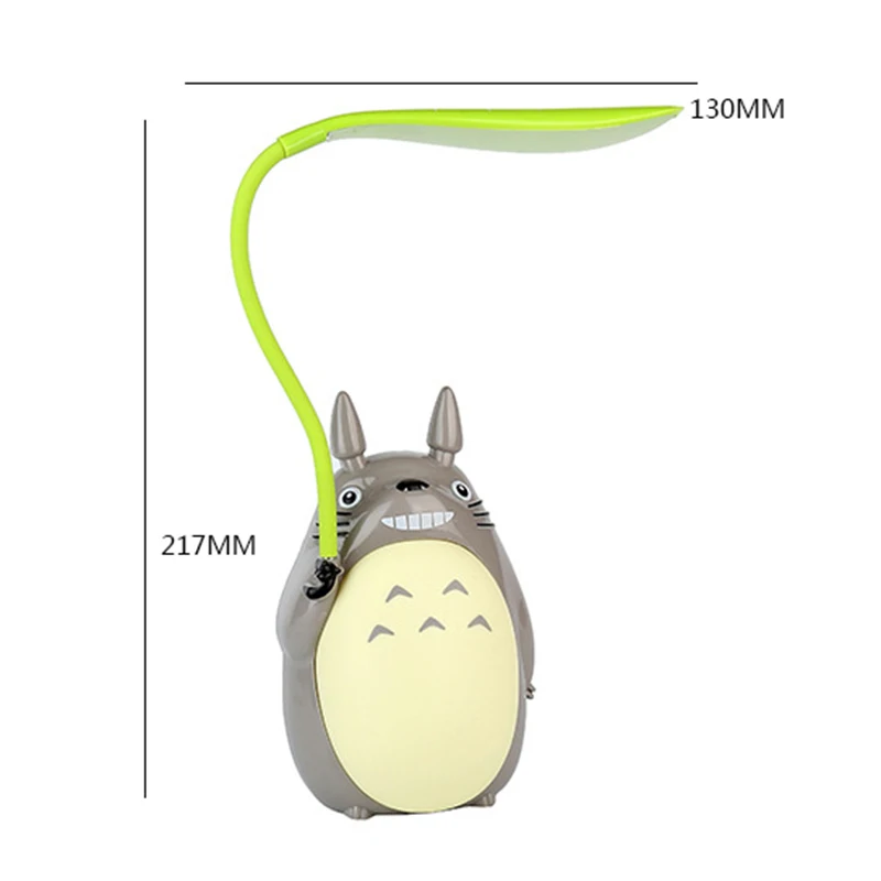 

Creative Cartoon Totoro Charging Night Indoor Light Animal LED UBS Table Lamp Children's Gift Reading Desk Lamps Room Decor