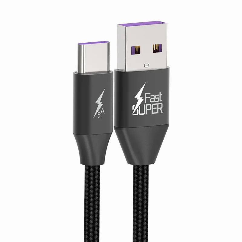 Micro USB зарядный кабель 3 фута длинный Премиум нейлоновый плетеный TYPE C для