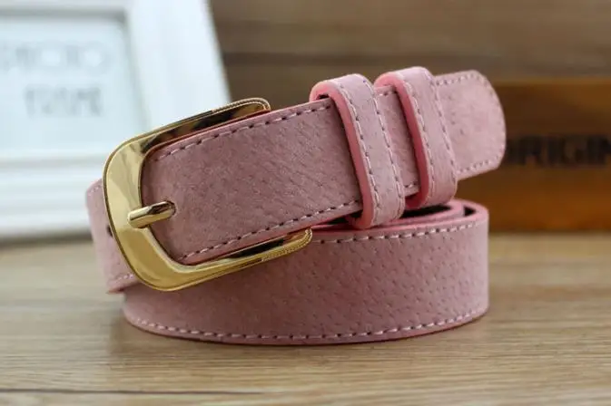 Ремень из свиной шкуры Женский декоративный разноцветный пояс натуральной кожи