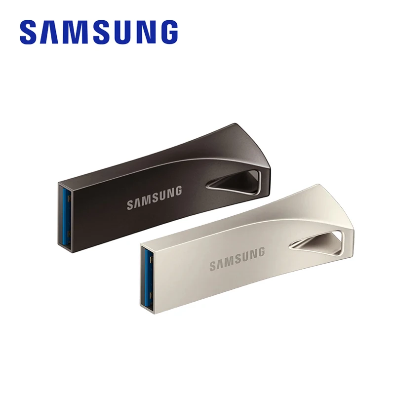 

Флеш-накопитель SAMSUNG BAR Plus, USB 3,1, 256 ГБ, 4K UHD, металлический