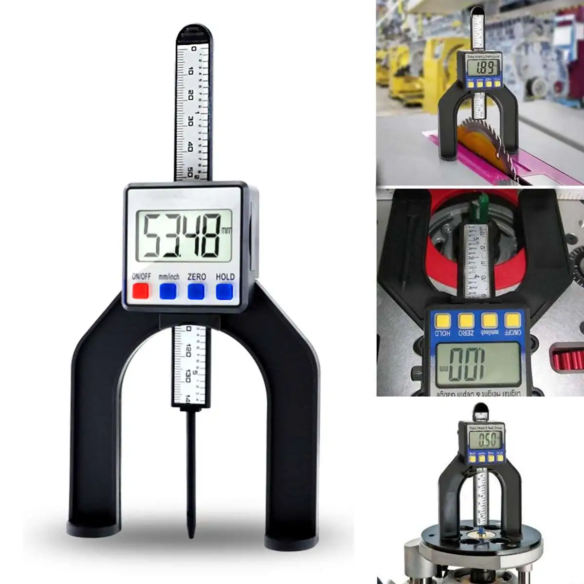 Цифровой измеритель глубины ЖК дисплей измерительные Штангенциркули с