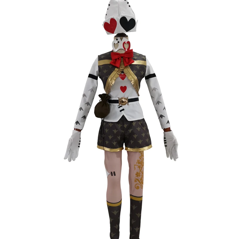 Игра идентичность V Майка Мортон Косплэй костюм живых акробата г н Воробей кожи