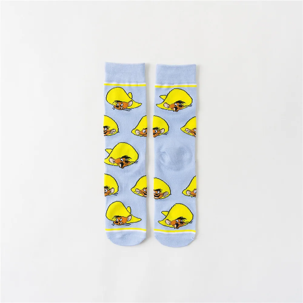 10 1 Pair funny animal unisex socks Casual Cartoon Cat socks Marvel socks Iron Man Captain America men socks Happy Funny women Sock - Цвет: 10