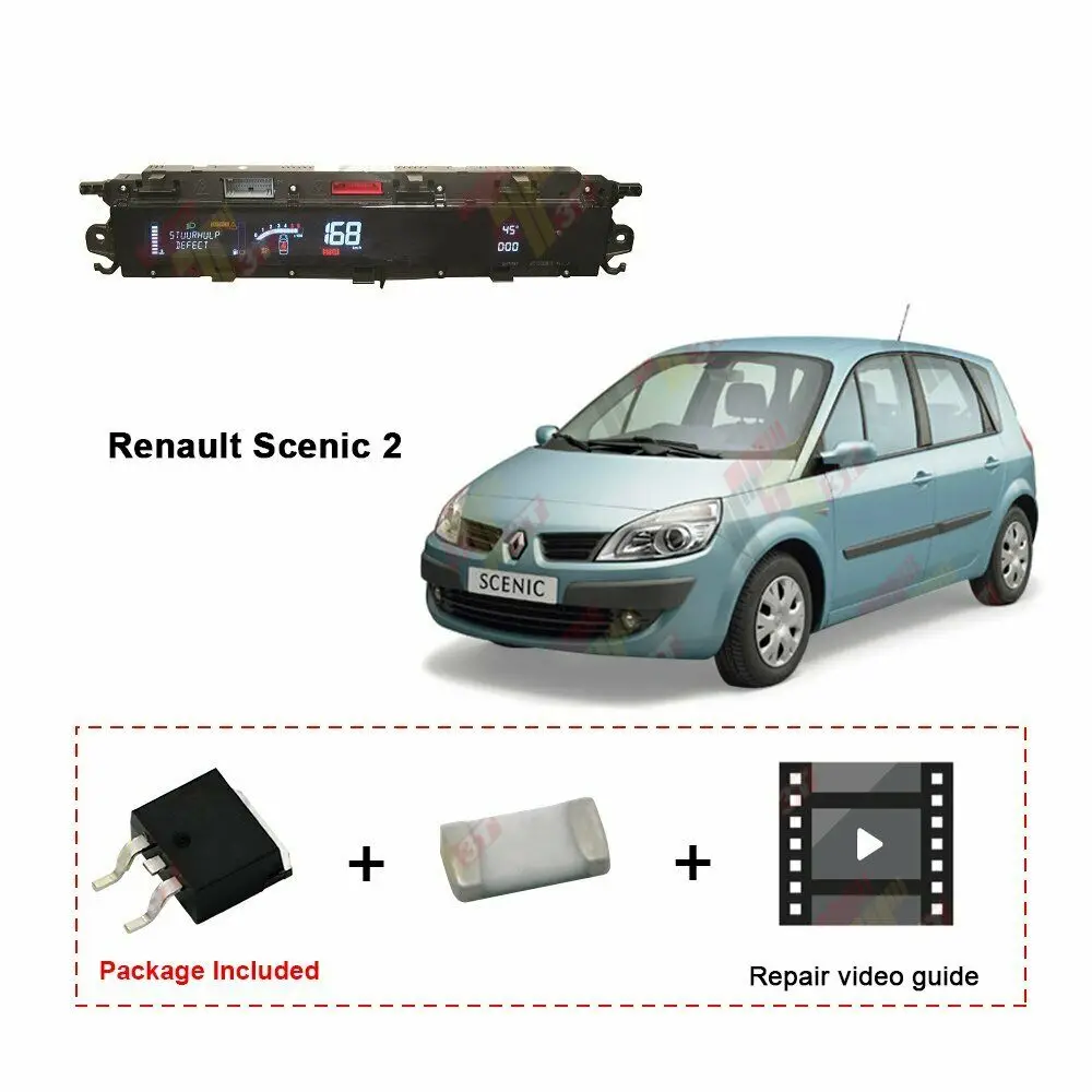 Комплект для ремонта Mosfet с цифровым ЖК дисплеем Renault Scenic 2|Диагностические