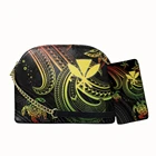 Гавайская полинезийская Плюмерия с принтом черепахи, женская сумка через плечо из искусственной кожи, 2 шт.компл., сумка через плечо и кошелек, сумка-мессенджер