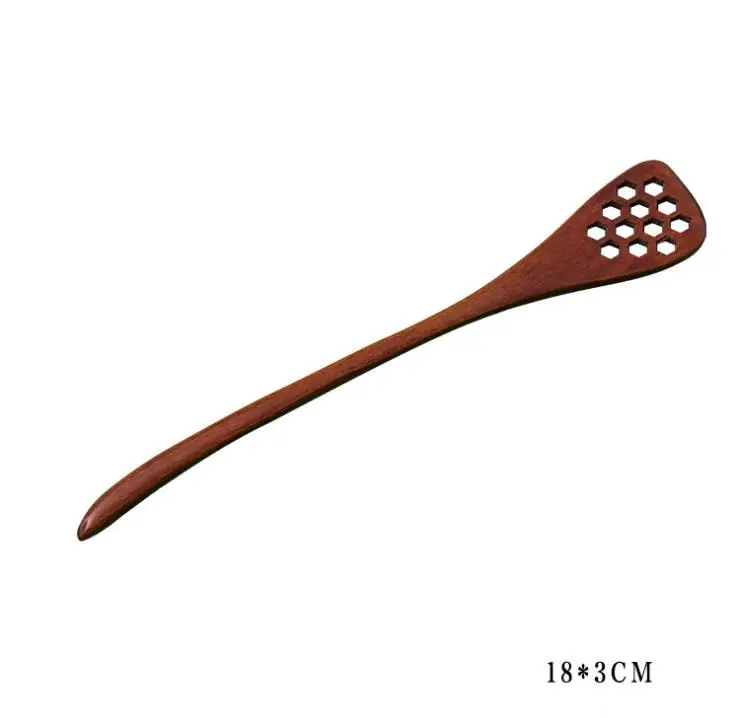 

Wooden Honey Coffee Spoon Long Mixing Scoop Bee Tool Honey Stirrer Stick Dipper Wood Carving Honey Stirring Spoon SN757