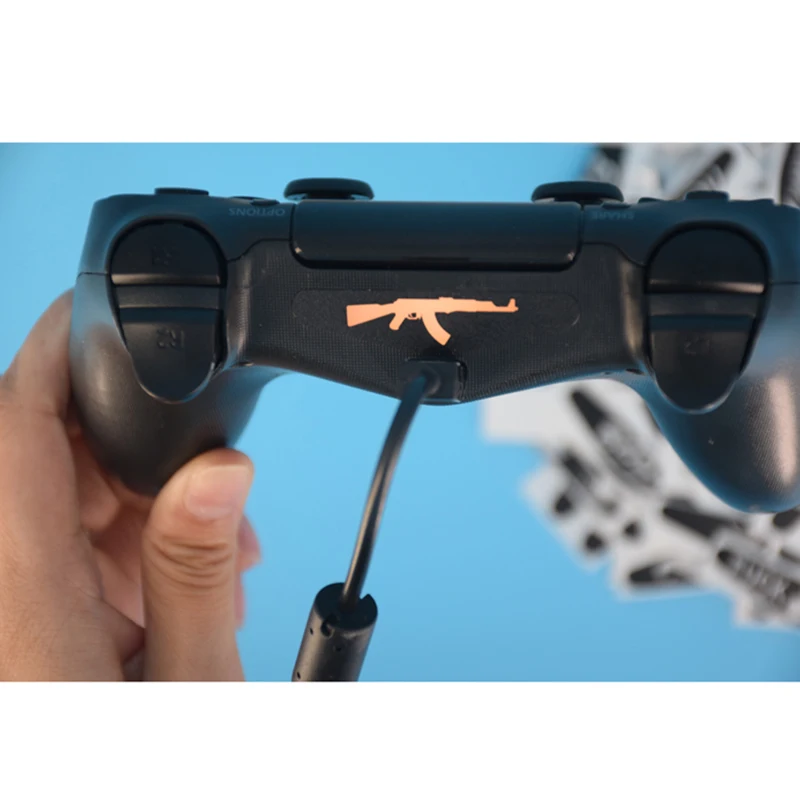 40 шт./партия на заказ Человек PS4 светодиодный светильник Бар наклейки для Playstation 4 контроллер геймпад светильник бар виниловые наклейки Мода
