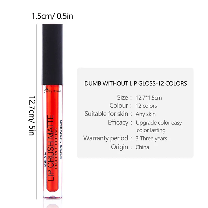 Матовая жидкая губная помада сексуальный блеск для губ матовый стойкий