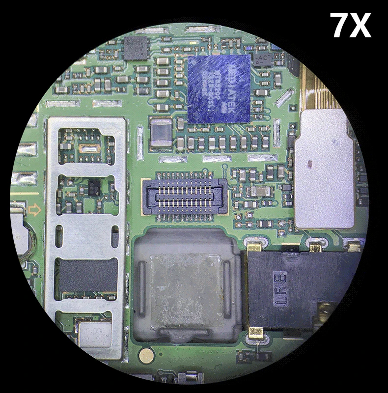 7X-45X непрерывное увеличение стерео микроскоп промышленный бинокулярный микроскоп светодиодный светильник кольцо для телефона PCB пайки